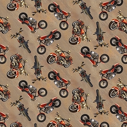 Tan - Motorcycle Silhouettes